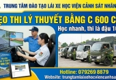 Mẹo thi lý thuyết bằng C 600 câu: Học nhanh, thi là đậu 100%